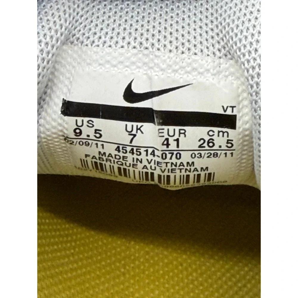 Nike Lunarglide 3 Livestrong Mens Running Shoes Grey Yellow 454514-070‎ Size 9.5